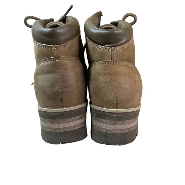 ‎Skechers Brown Leather Lace Up Ankle Boots - Image 6