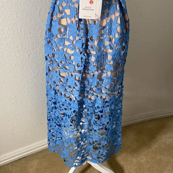 Women’s Lightweight Blue Summer Dress with Spaghetti Straps Size S NWT - Image 5