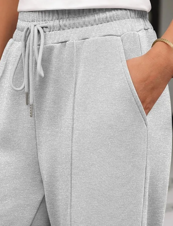 Amazon Womens Wide Leg Sweatpants Baggy Lounge Travel Pants - Image 5