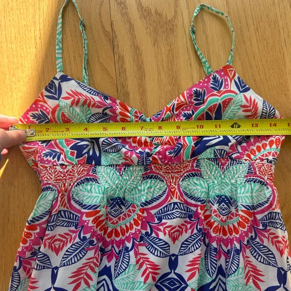NWT Aeropostale Small Maxi Dress Spaghetti Strap Colorful Tie Back Summer‎ - Image 10