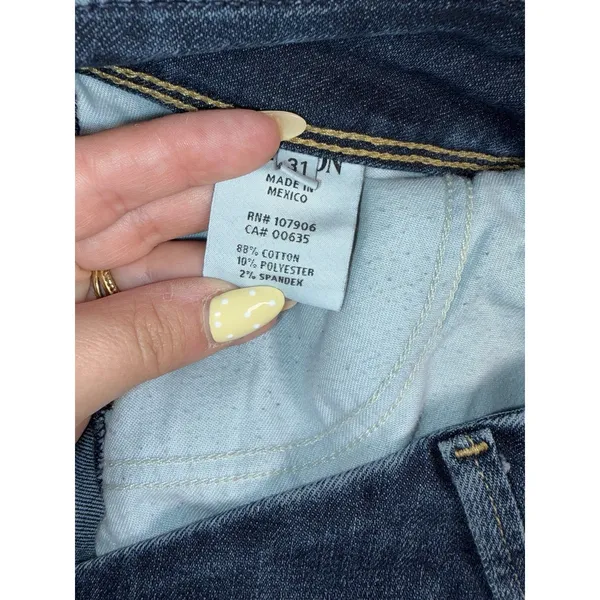 Hudson Gray Hudson Jeans Women's Size 31 Blue Collin Low Rise Skinny Button Flap - Image 5