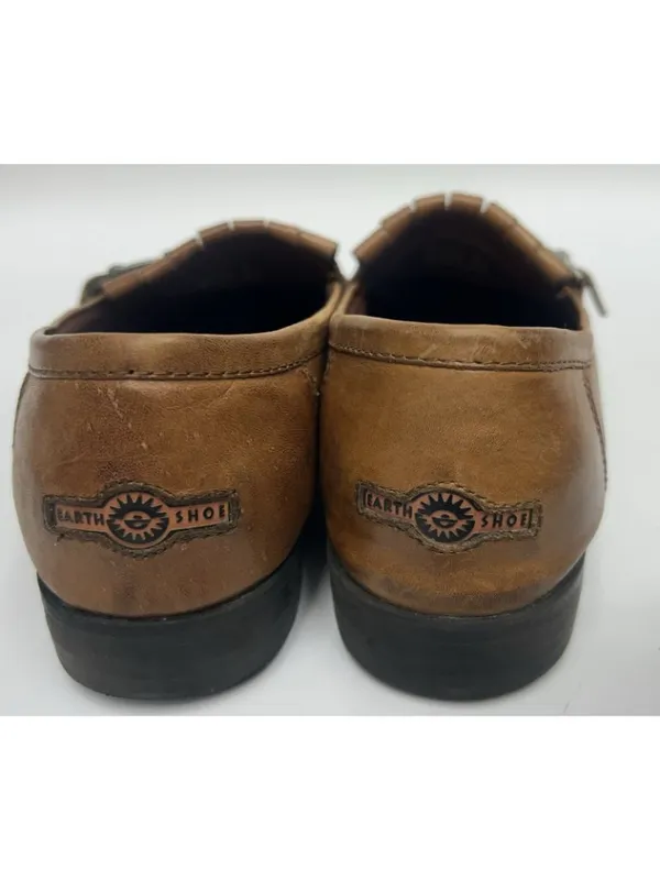 Earth Shoe Loafers Women’s Size 9W Sable Brown Leather Upper Comfort Preppy Y2K - Image 4