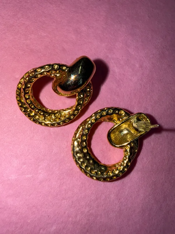 Gold Hoop Earrings - Image 3