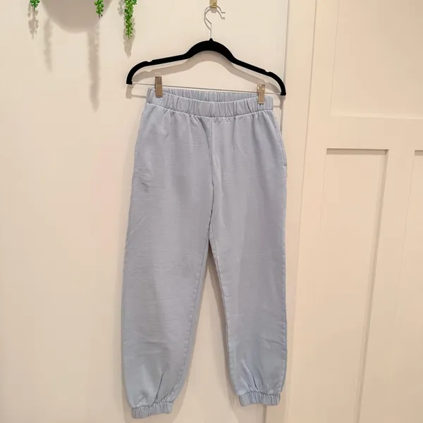 John Galt Light Blue Rosa Sweatpants One Size Women's Jogger Pants Elastic Waist - Image 2