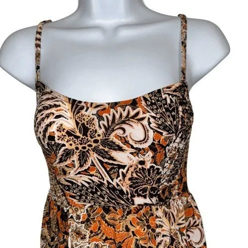 FREE PEOPLE INTIMATELY Forever Yours Floral Paisley Smocked Maxi Dress‎ EUC XS - Image 3