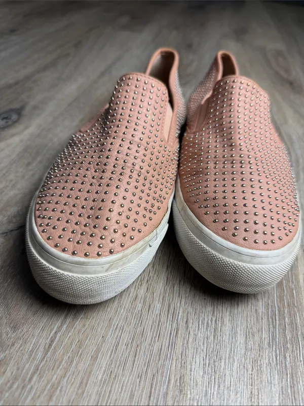 Coach Maggie Studded Slip On Sneakers Blush Pink Leather Shoes Women’s 10B - Image 8