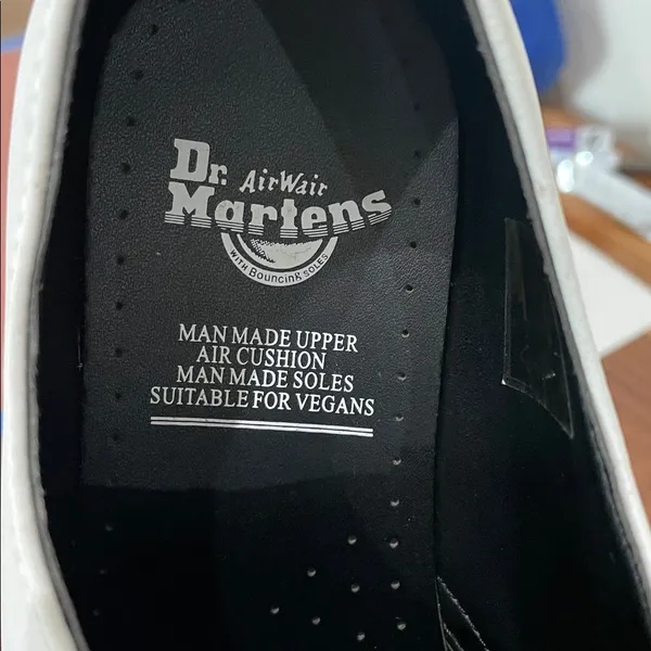 Dr. Martens 27214 Vegan Oxford Shoes Men's Size 6 Women's Size 7 White Leather - Image 26