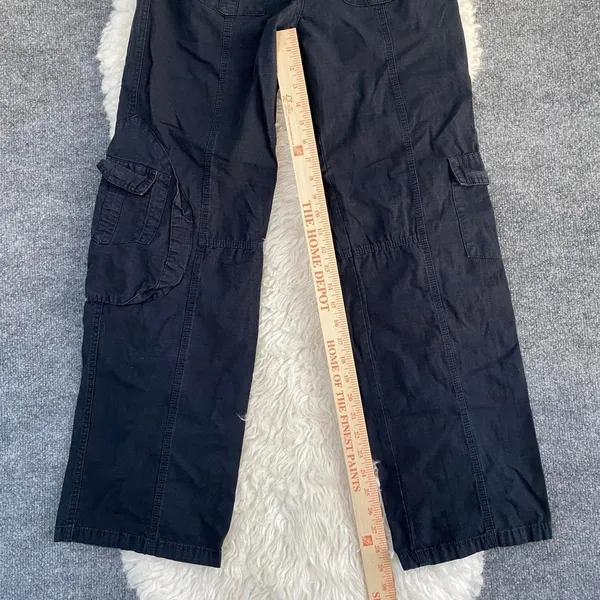 Brandy Melville Navy Blue Kim Cargo Pants Y2k Grunge Dark Academia Gorpcore - Image 6