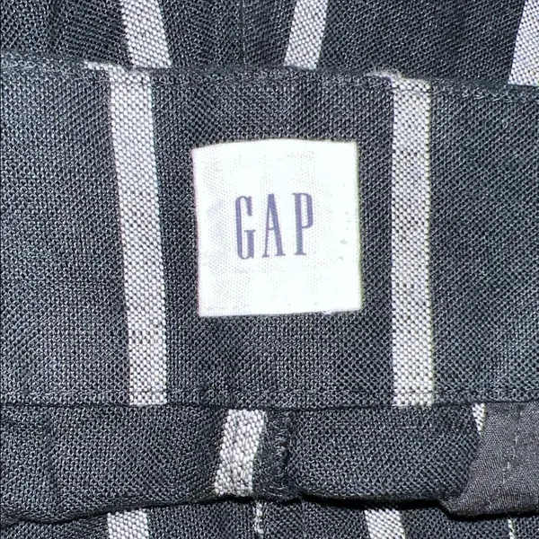 GAP Women’s Black Pants with White Pinstripes Size 16 0328263 - Image 3