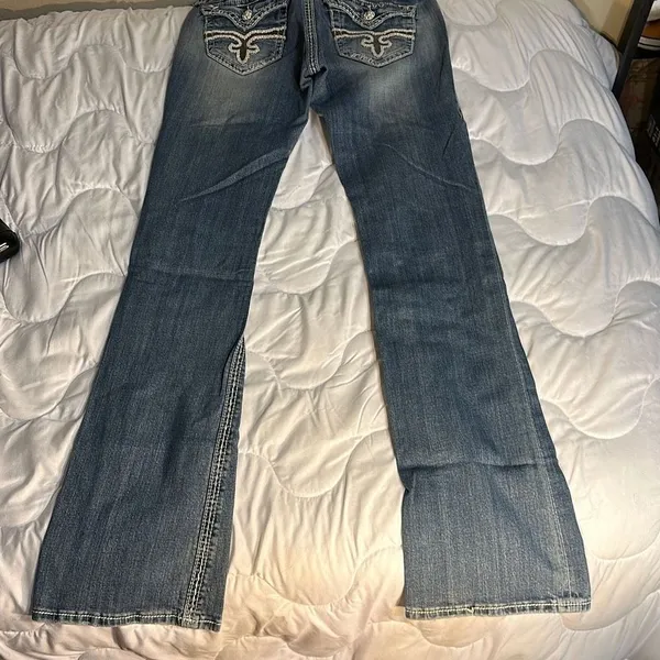 Rock Revival Jeans Abbie Bootcut Size 28. Inseam 33 inches - Image 2