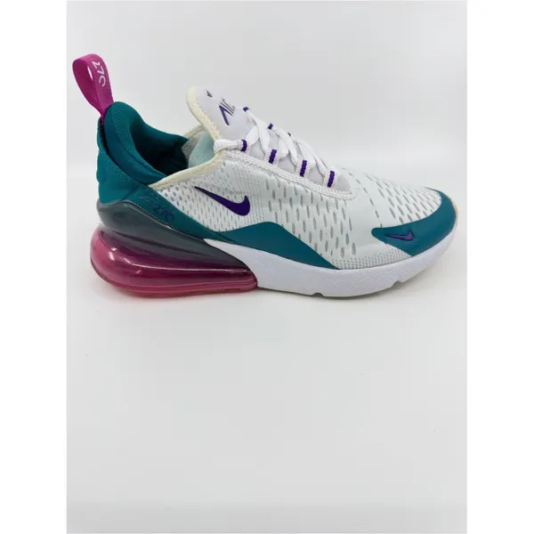 Nike Women's Air Max 270 SZ 6 Teal Purple Pink AH6789-108 - Image 5