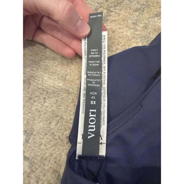 Vuori Daily Form Sports Bra Blue Coast XS NEW $68 - Image 2