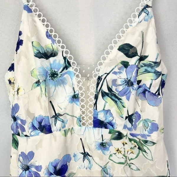 NEW Foxiedox Blue Floral‎ Ressie Flounce Dress M - Image 6