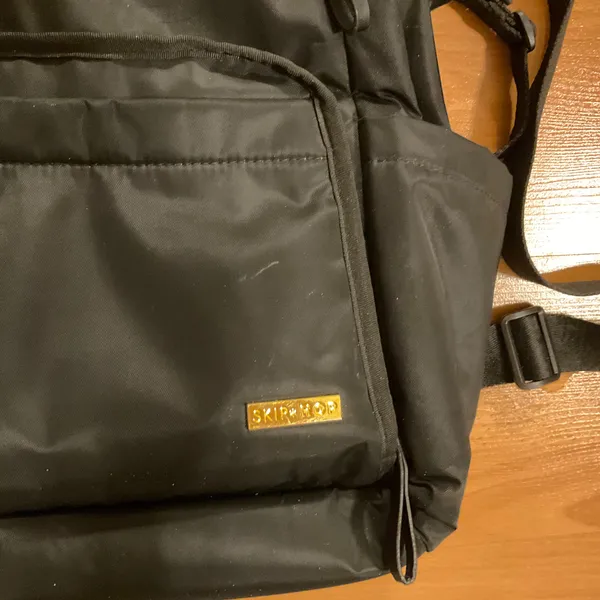 Skip Hop Mainframe Wide Open Diaper Backpack Black - Image 4