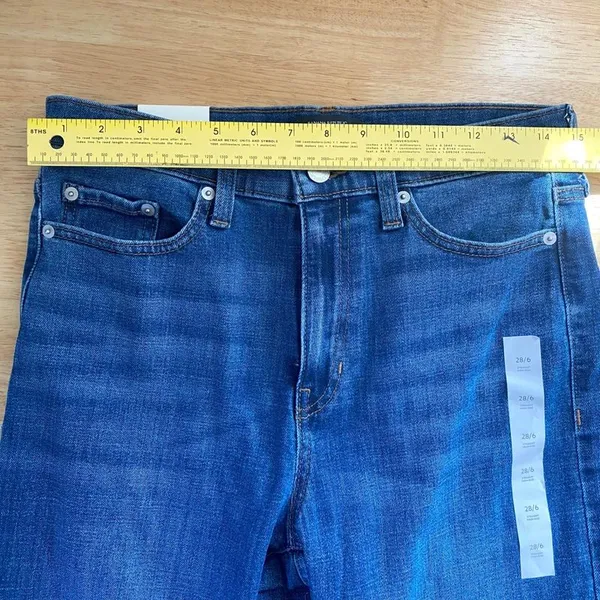 NWT Banana Republic Straight High-Rise Jean Size US 28 / 6 - Image 7
