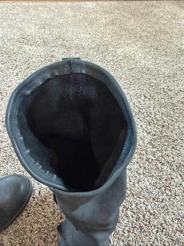 Coolway Black Mid-Calf Buckle Leather Boots - Image 6