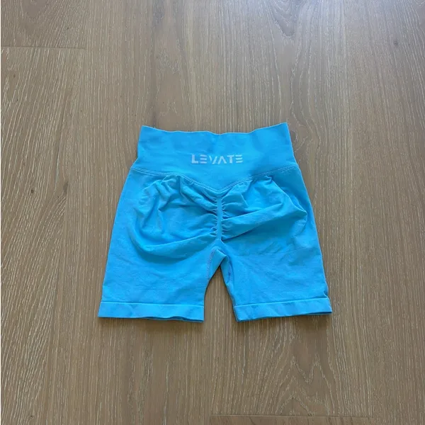 Levate Bike Shorts Scrunch Butt Size XS Turquoise - Image 2
