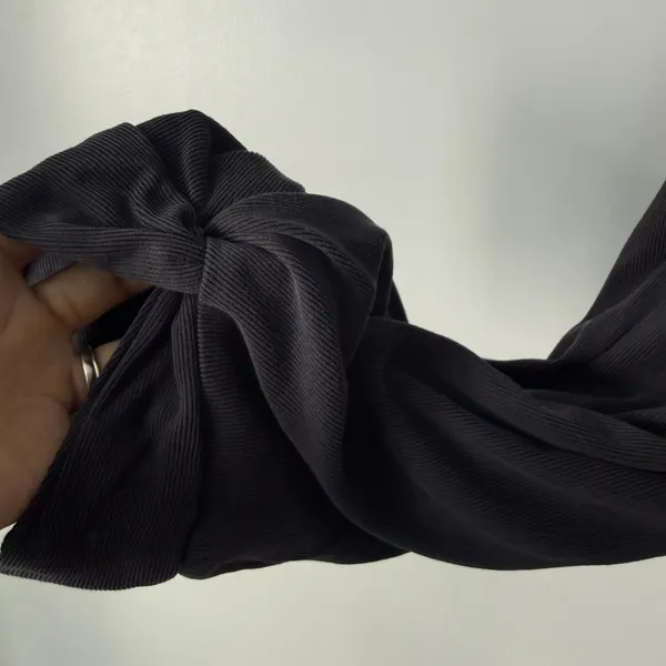 Anthro Saturday Sunday‎ S Black Ribbed Knit Harem Jogger Pants Lounge Streetwear - Image 8