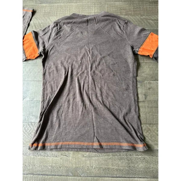 NFL Women's Brown Orange "Cleveland Browns Football" Long Sleeve Tee Size Medium - Image 8