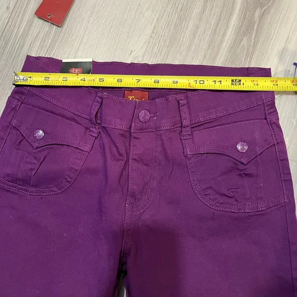 Purple‎ Capri Pants Purple Size undefined - Image 7