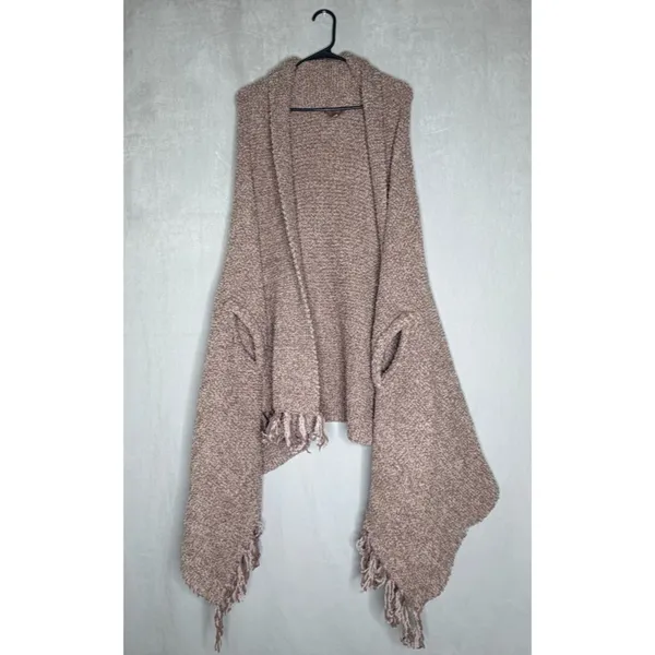 Barefoot Dreams CozyChic Luxe Laguna Fringe Wrap‎ Cardigan - Image 3