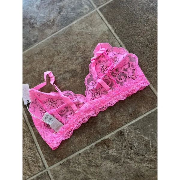 Free People HAH Chi Bralette Rose Quartz Size Medium - Image 7