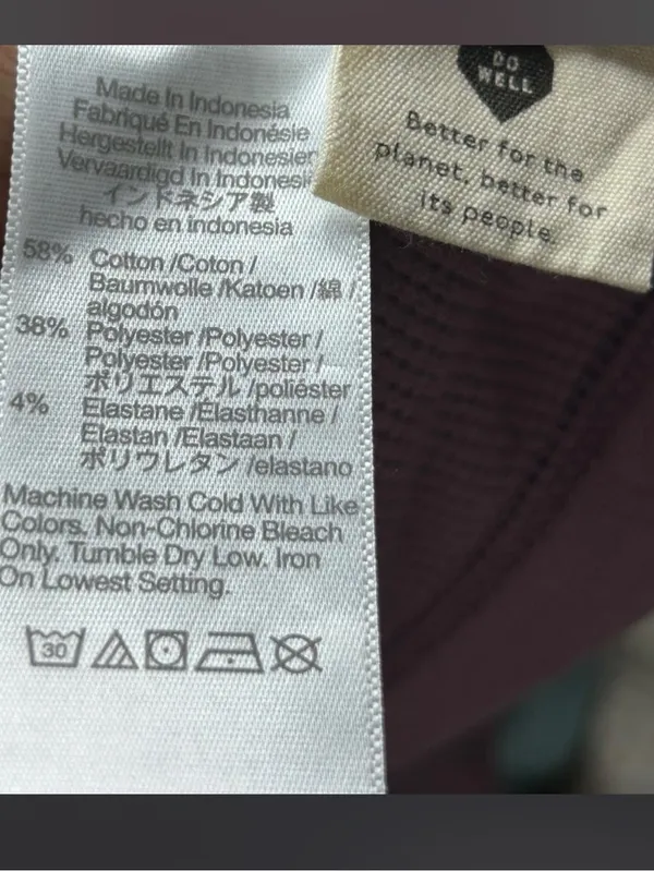 Madewell Womens Crop Tank Top Antique Purple Scoop Crew Neck Ribbed Size XL. - Image 5
