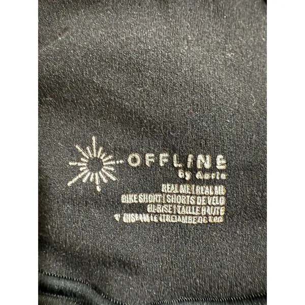 AERIE OFFLINE Real Me Crossover 8" Bike Short XS‎ Black - Image 4