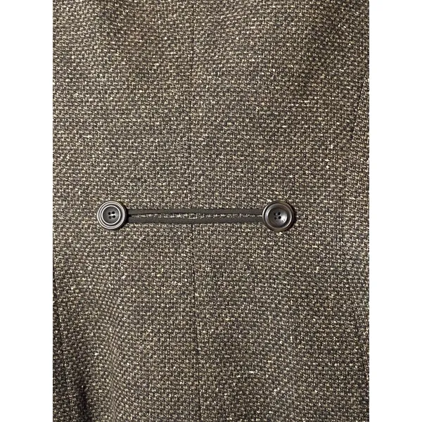 EUC Calvin Klein Brown Tweed double breasted Suit Jacket‎ Sz 6 - Image 3