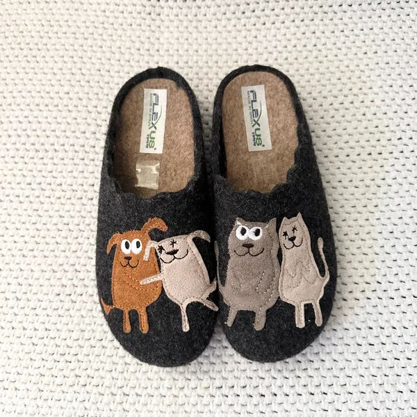 Flexus by Spring Step Charcoal Grey Petlove Indoor Slippers Women 36 - Image 4