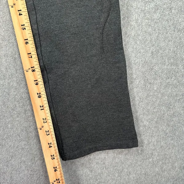 Quince Ponte Straight Leg Pant Women's X-Small Petite Charcoal Gray Pull On - Image 2