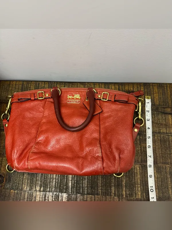 Coach Madison Sophia Bag Burnt Orange Purse Handbag - Image 10