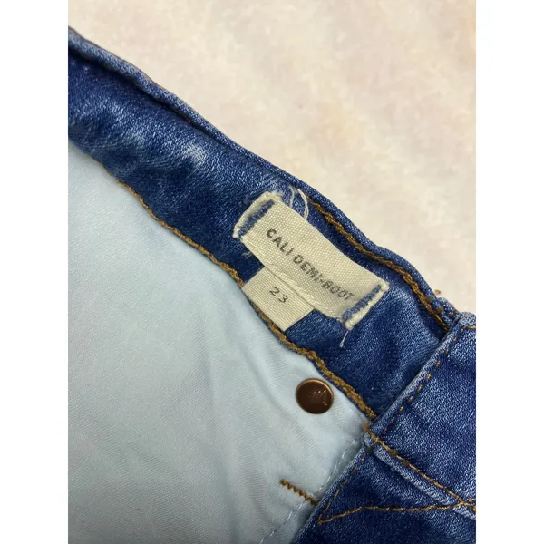 Madewell Cali Demi Boot Jeans Womens‎ Size 23 High Rise Button Fly Distressed - Image 3