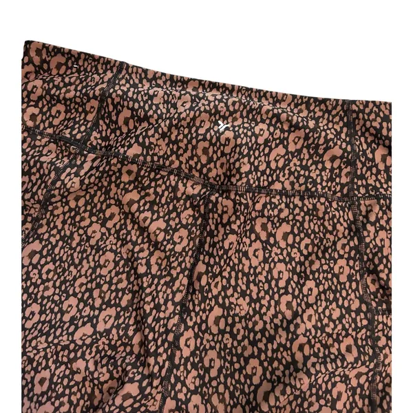 Old Navy Active Powersoft Leopard Pocket Leggings High Rise XL Go Dry 7/8 Casual - Image 4