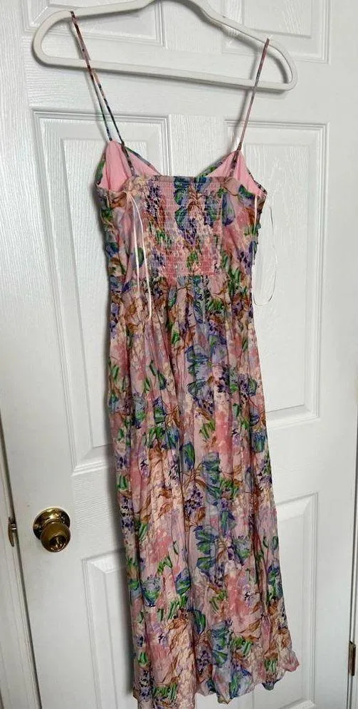 Revolve ASTR the Label Emine Dress in Pink & Blue Floral - Image 9