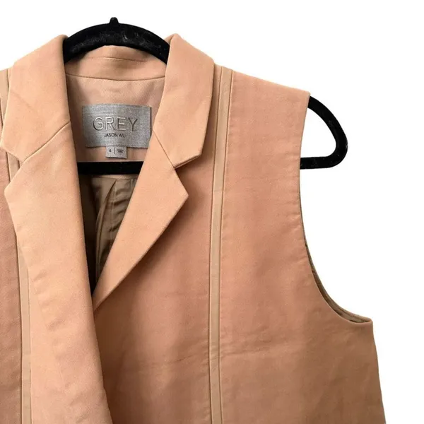 GREY‎ JASON WU Sleeveless Vest Style Trench Sz 4 NWOT - Image 3
