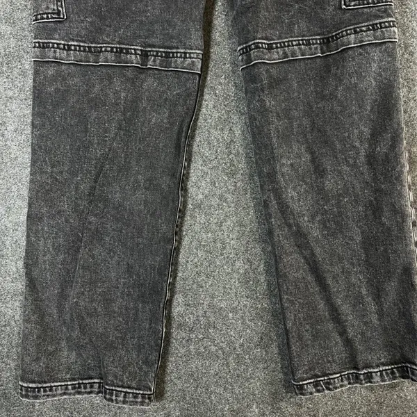 Gap Womens Cargo Jeans Washed Black High Rise Straight Leg Utility Pants 27 4S - Image 11