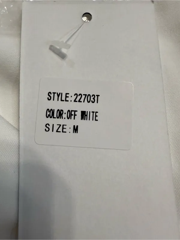 Blue b. Boutique Jeweled White Button Down Women’s Size Medium NWT - Image 7