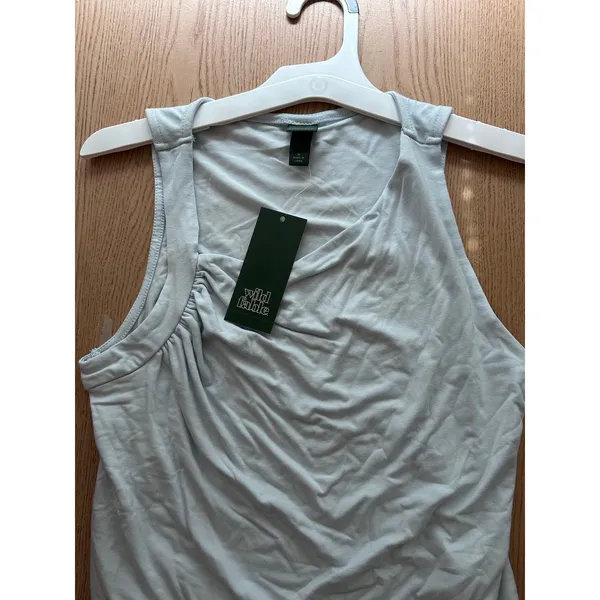 New Women’s Wild Fable Tank Top Lightweight Stretchy Light Blue size Medium - Image 2