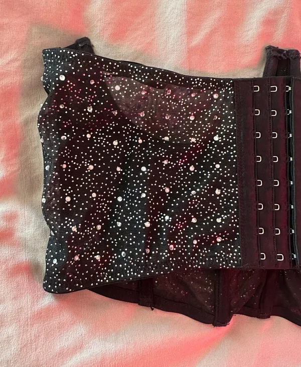 Forever 21 Rhinestone Underbust Corset Top - Image 4