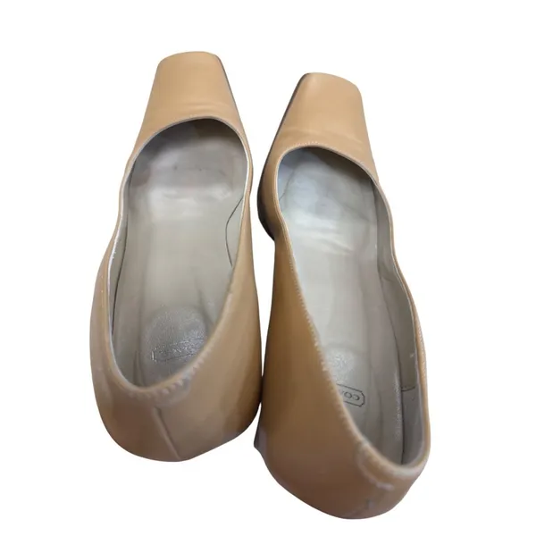 Nina Coach Malorie womens Vintage Tan Leather Square heels pumps size 8AA KU8092 - Image 9