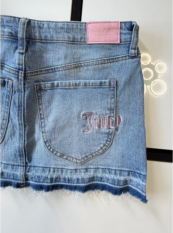 🎀💋 ✨ NWT Juicy Couture Y2K Style Denim Mini Skirt - Size 3/26 ✨🎀💋 - Image 8