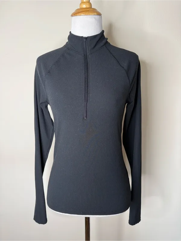GAP Black Studio Rib 1/4 Zip Pullover - Image 2