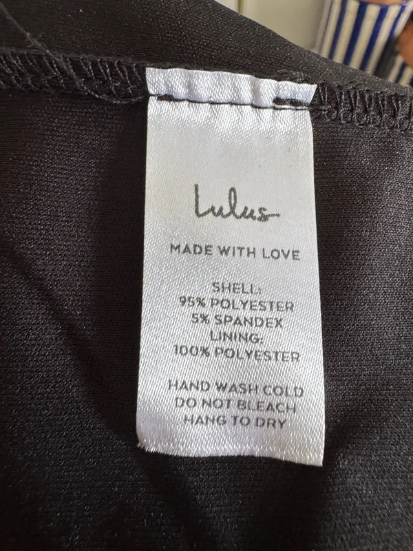 Lulus Forever and Evermore Black Off Shoulder Midi Dress NWT Size Medium - Image 5