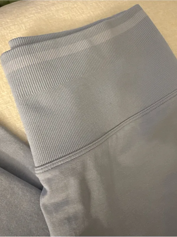 Buffbunny Grayish Blue High-Waist Seamless Leggings - Image 2