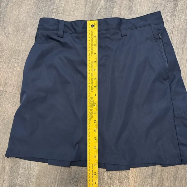 Lands‎ End Women’s Navy Blue Size 8 Short Uniform Skort Skirt Back Pleat Pockets - Image 8