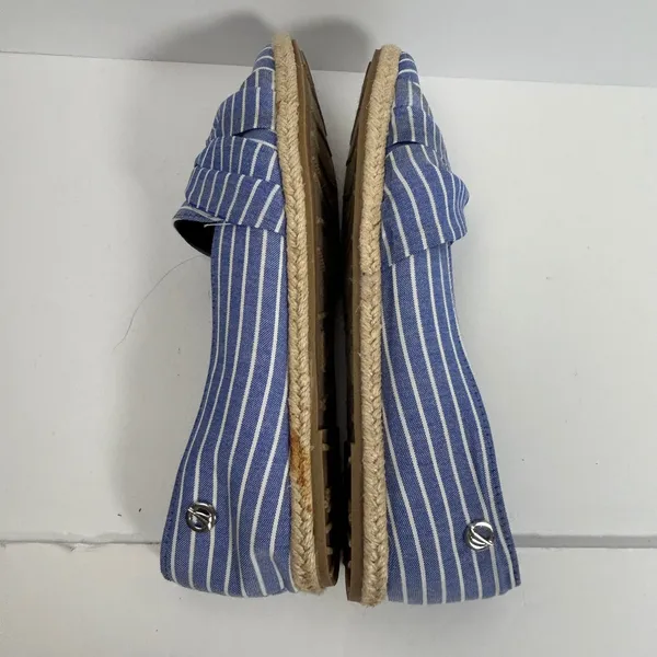 Nautica Idelle Blue White Striped Espadrille Flats Knotted Bow Womens‎ 9.5 - Image 10