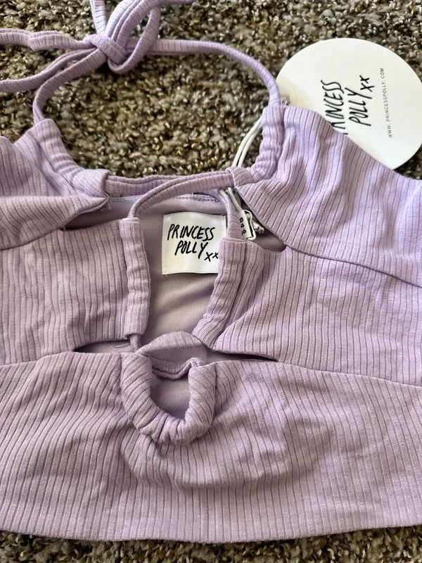 purple princess polly cropped tank - Image 2