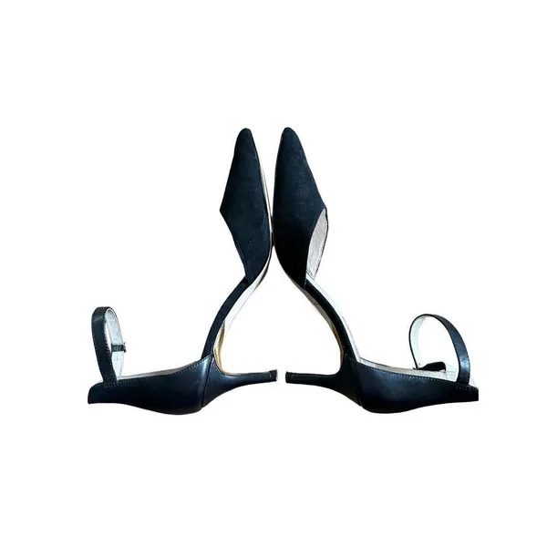 Louise Et Cie‎ black suede kitten heels sz 7 - Image 10