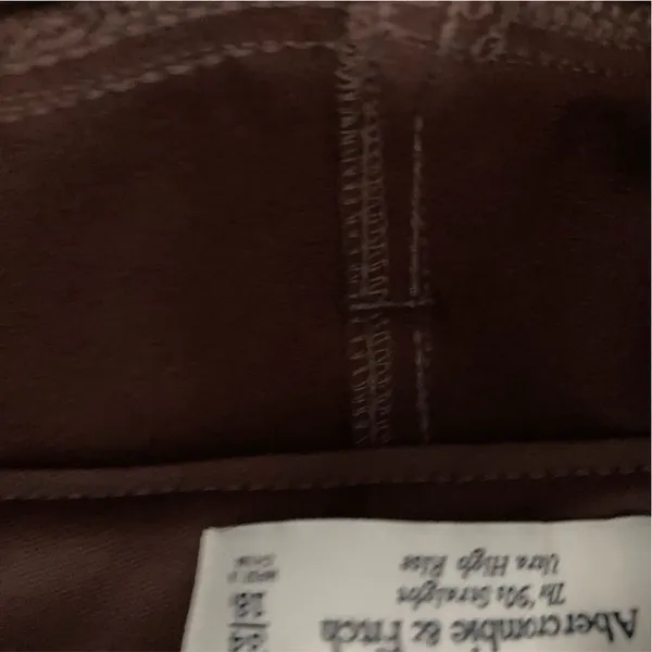 $99 Abercrombie & Fitch Brown Vegan Leather 90’s Straight Ultra High Rise Pants - Image 14